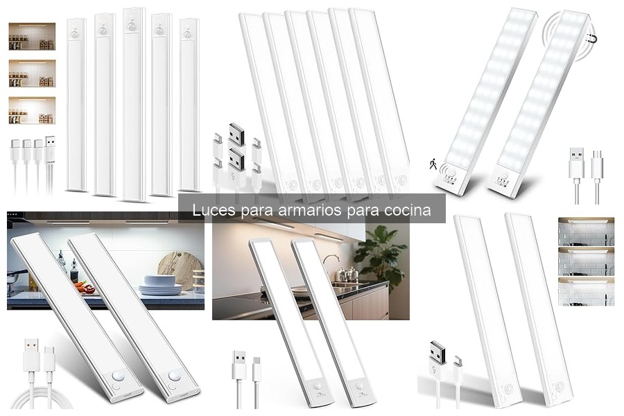 Tipos de luces para armarios de cocina: ventajas y desventajas