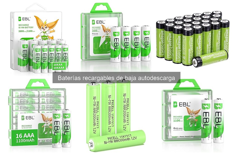 Uso y mantenimiento de baterías recargables de baja autodescarga