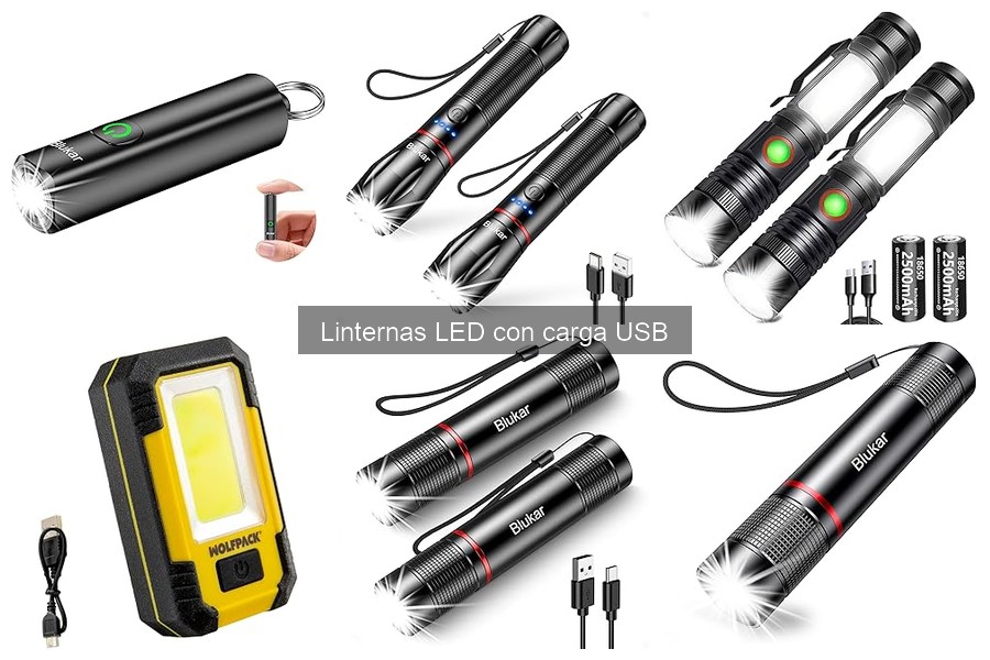 Usos Comunes de Linternas LED con Carga USB para Todas las Situaciones
