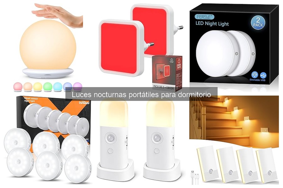 Ventajas de las luces nocturnas portátiles en el dormitorio