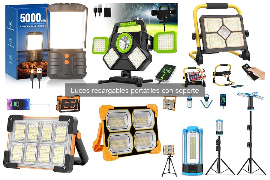 Ventajas de las luces recargables portátiles con soporte
