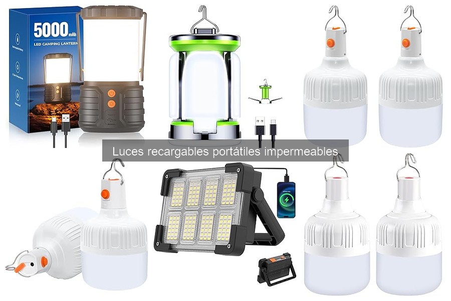 Ventajas de las luces recargables portátiles impermeables