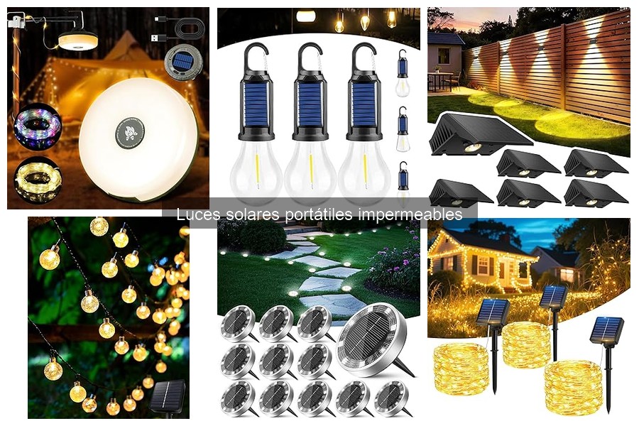 Ventajas de las luces solares portátiles impermeables
