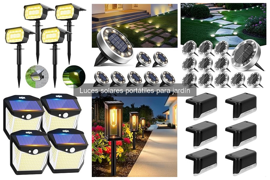 Ventajas de las luces solares portátiles para tu jardín
