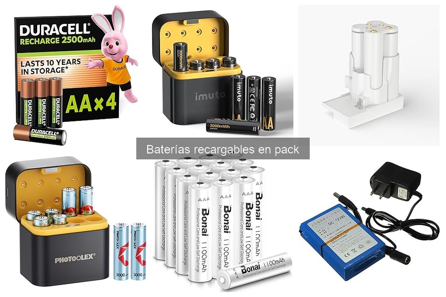Ventajas de usar baterías recargables en pack para iluminación