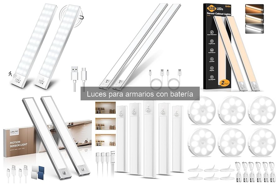 Ventajas de usar luces con batería en armarios