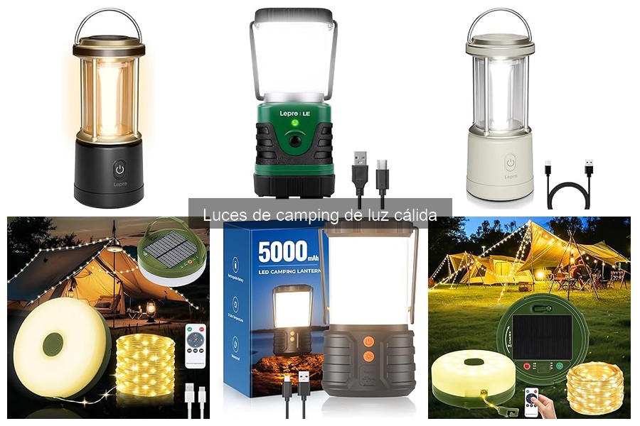 Ventajas de usar luces de camping de luz cálida