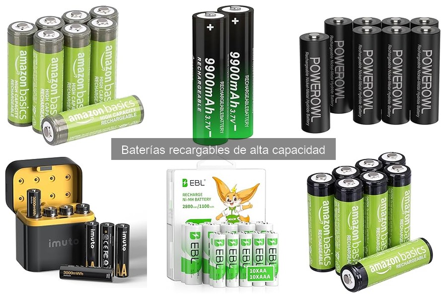 Ventajas y desventajas de baterías recargables de alta capacidad