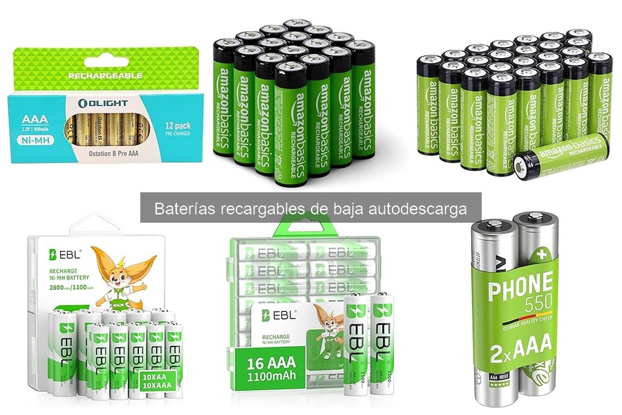 Ventajas y desventajas de baterías recargables de baja autodescarga