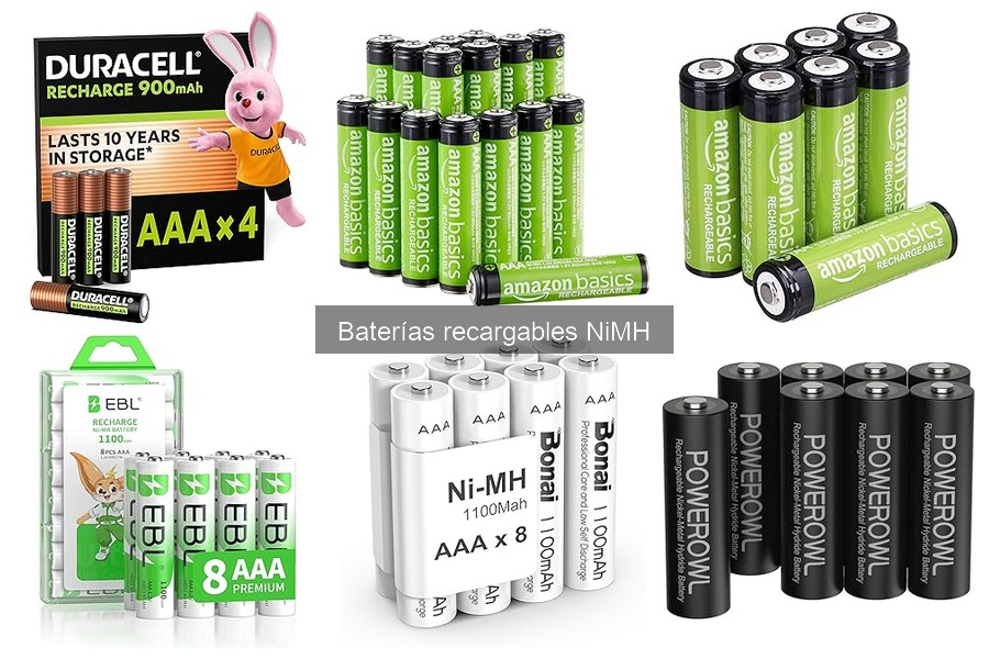 Ventajas y desventajas de baterías recargables NiMH