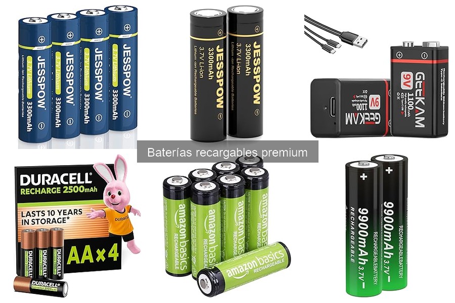 Ventajas y desventajas de baterías recargables premium