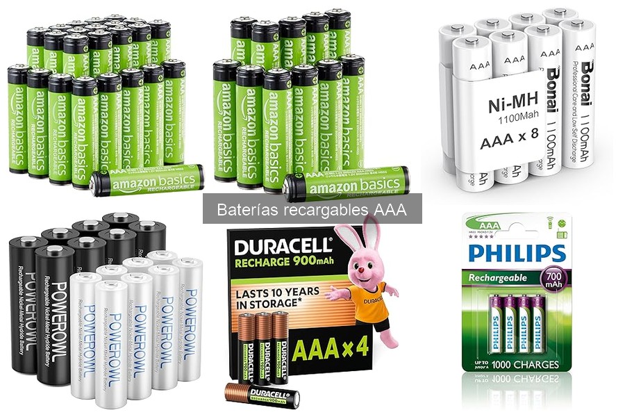 Ventajas y desventajas de las baterías recargables AAA