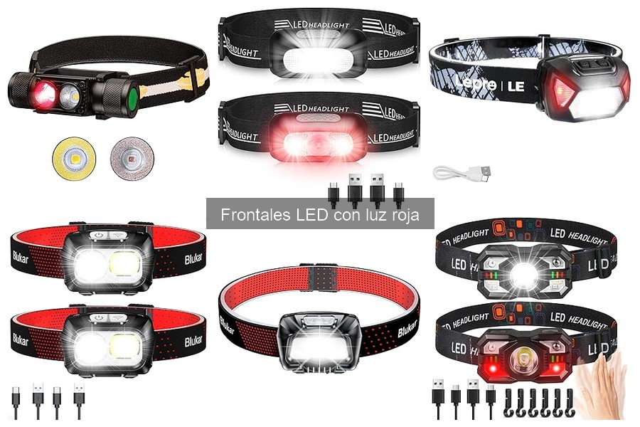 Ventajas y desventajas de las linternas frontales LED con luz roja