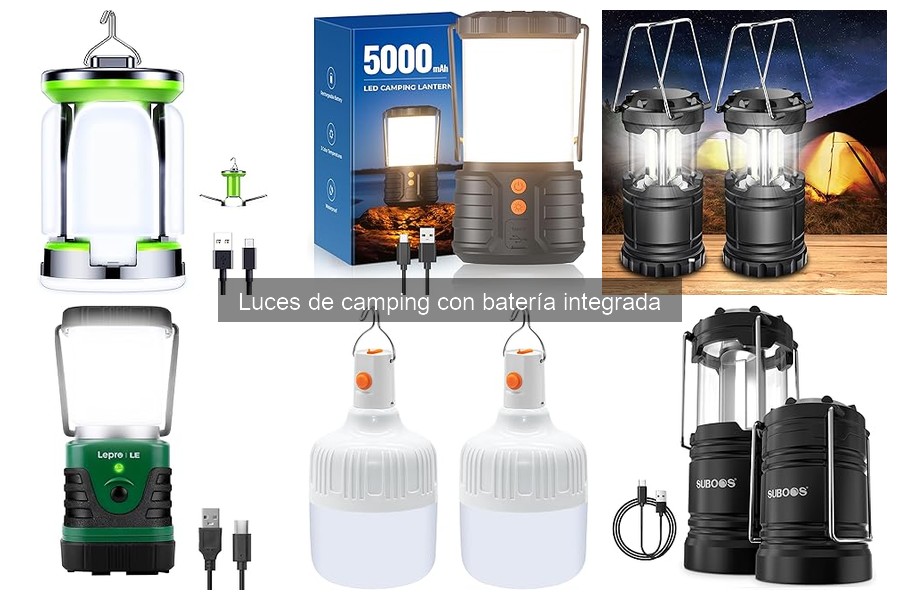 Ventajas y desventajas de luces de camping con batería integrada