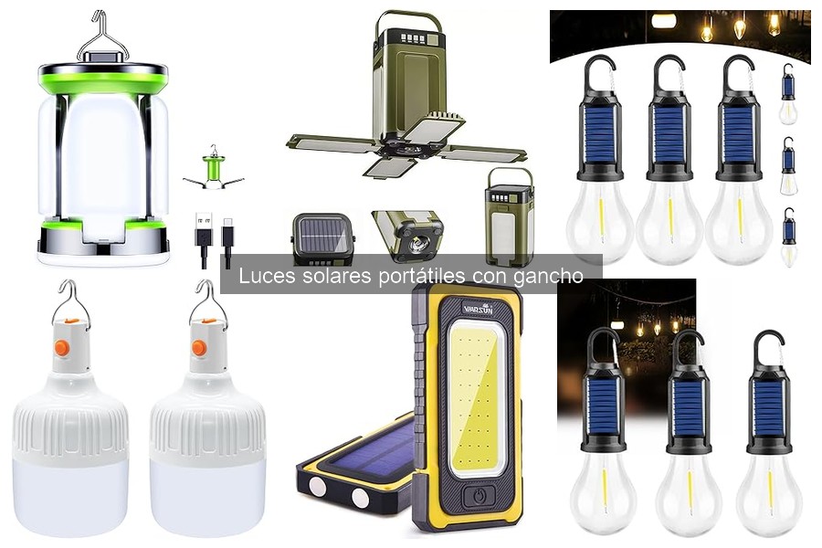 Ventajas y desventajas de luces solares portátiles con gancho